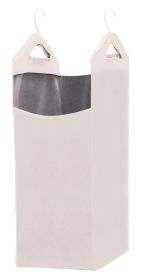 Hanging Laundry Hamper Bag for Closet Heavy Duty Hanging hamper Closet Laundry Basket with 2 Strong Metal Hangers Space Saving Closet Organizer B