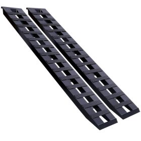 Heavy-Duty Ramps With Top Hook Attaching End, Universal Loading Ramp For Motorcycle, Tractor, ATV  UT 84 X 14 8800 LBS 1 Pair 2 Ramps Aluminum ,B (Color: BLACK)