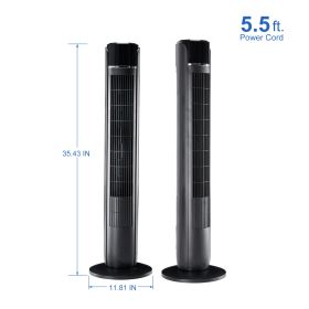 Standing Cooling Fan (Color: BLACK)