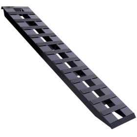 Heavy  Duty Ramps With Top Hook Attaching End, Universal Loading Ramp For Motorcycle, Tractor, ATV  UT 72  X 14  8800 LBS 1 Pair 2 Ramps Aluminum (Color: BLACK)